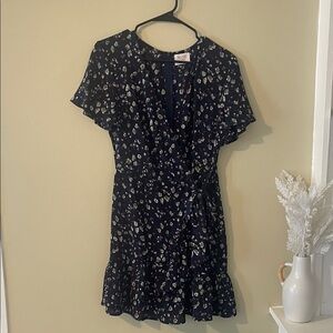 A.L.C. Navy Floral Mini Dress